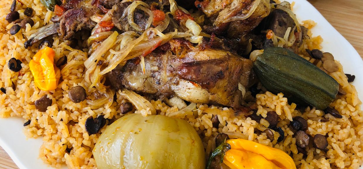 Riz au soumara et mouton