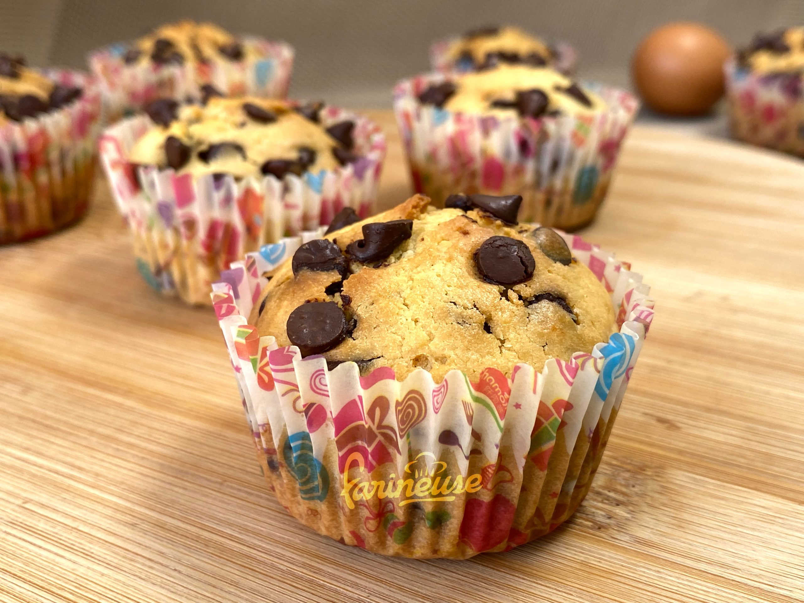 Muffins aux pépites de chocolat