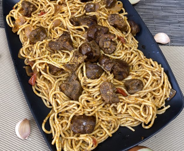 Spaghetti aux rognons